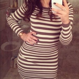 French Connection fitted sweater dress - olive